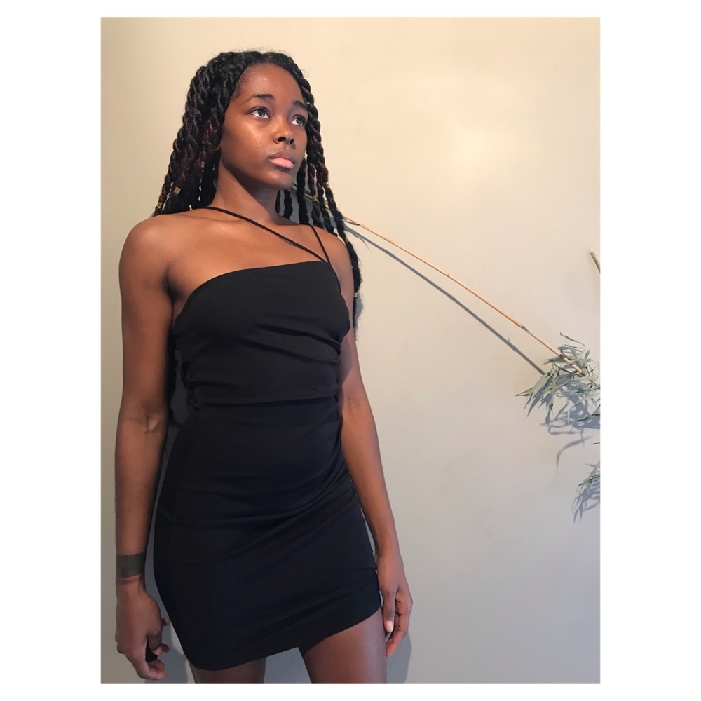 Simple Black Mini Dress